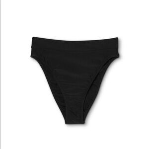 Xhilaration Juniors High Waisted Bikini Bottoms - Black NWT
